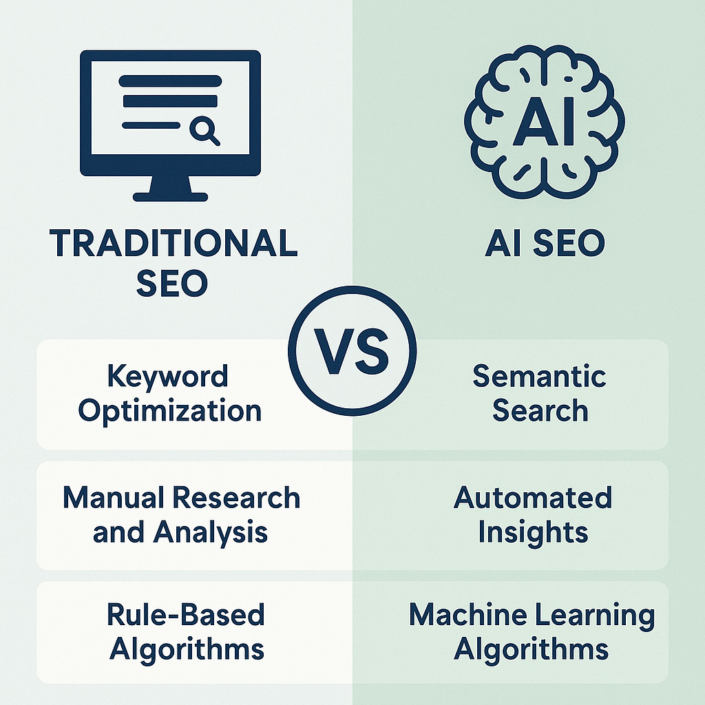 AI SEO vs Traditional SEO comparison
